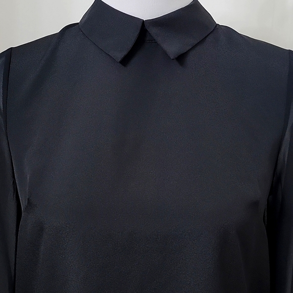 BCBGeneration Size XS Black Semi Sheer Tunic NEW with Tag - Picture 2 of 14